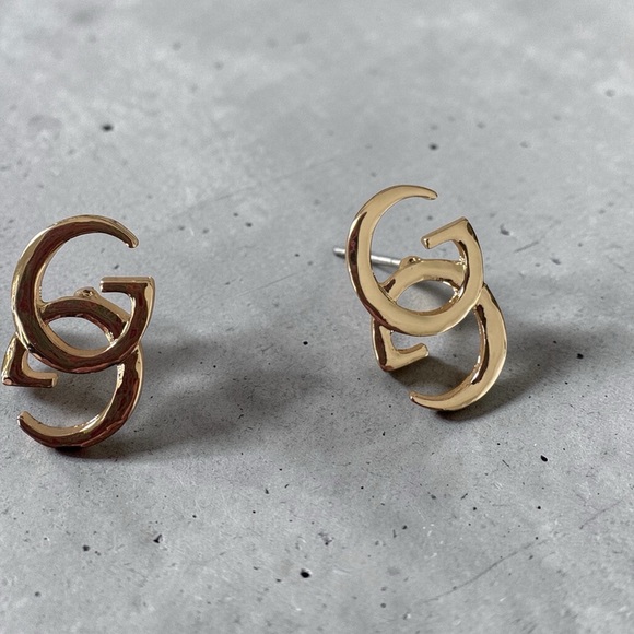 Luxe Jewelry - Luxe Gold Interlocking G Stud Earrings